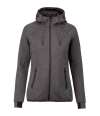 PA359 Proact Ladies Performance Hooded Jacket Deep Grey Heather colour image